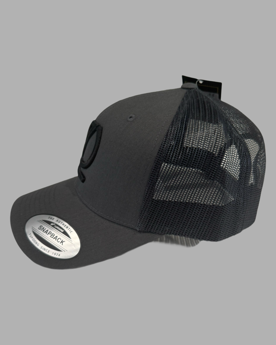 Grey & Black Trucker Cap