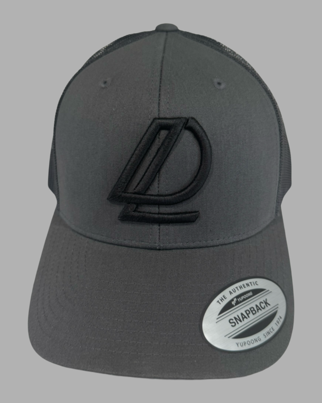 Grey & Black Trucker Cap