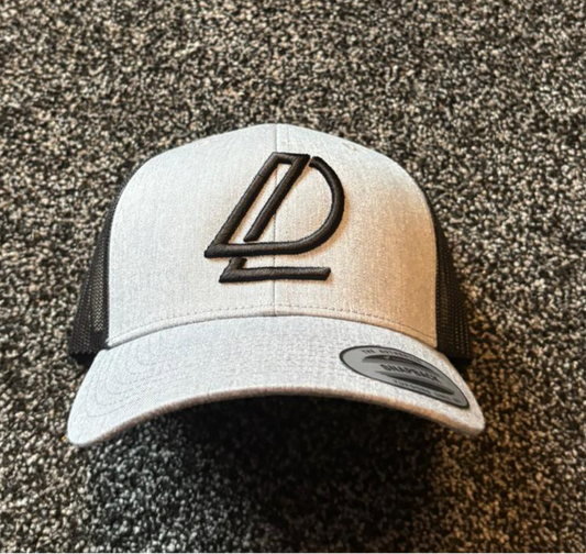 Heather Grey & Black Trucker Cap