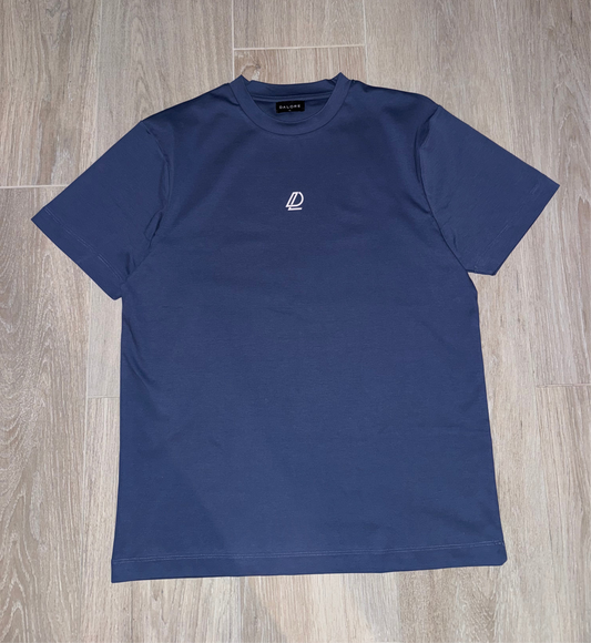 Mecerised Cotton T-Shirt Midnight Blue
