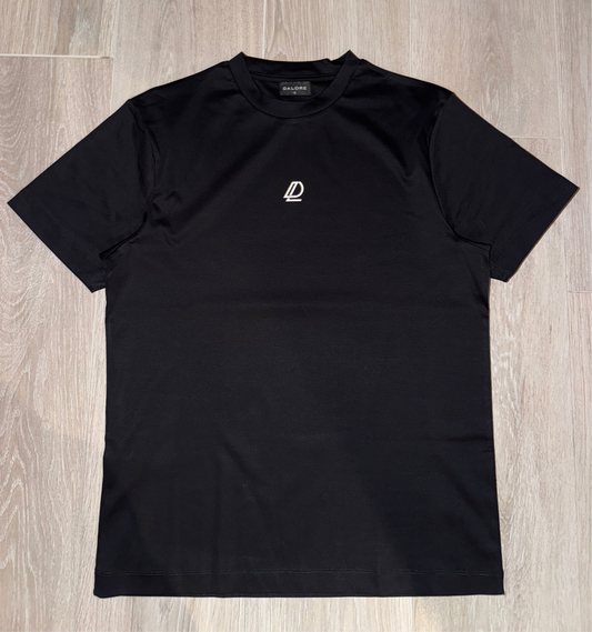 Mercerised Cotton T-Shirt Black