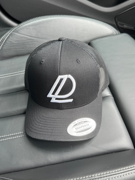 Black/White Trucker Cap